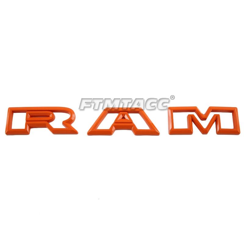 Emblème De Capot De Voiture,Autocollant De Porte De Coffre Arrière,Lettre De Hayon,Décoration Extérieure Pour Dodge Ram 1500 Trx 2021-2023 - Type Front #A