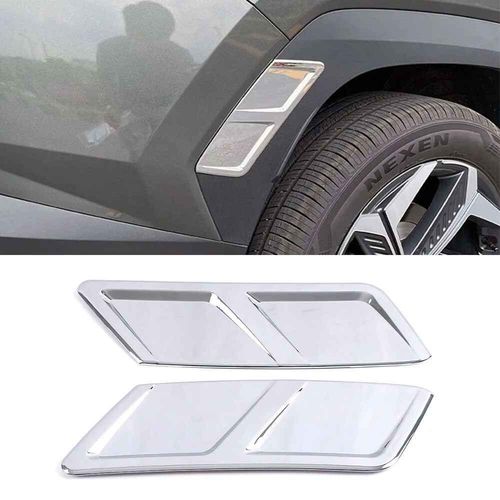 Poignée De Porte Chromée Pour Hyundai,Bol De Rétroviseur Latéral,Couvercle De Rétroviseur,Garniture D'?il De Roue,Accessoires Extérieurs Pour Hyundai 4.3 Son Ntage 2021 2022 2023 - Type Style C