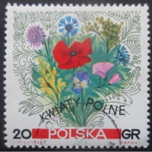 Pologne N°1636 Fleurs Oblitéré