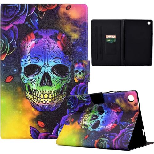 Coque Tablette Samsung Tab A 10.1 Pour Samsung Galaxy Tab A 10.1 2019 Sm-T510/T515 Cuir Pu Stand Folio Cover Avec Fentes Pour Cartes Coque Galaxy Tab A Os