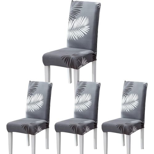 Housse De Chaise,Housse De Chaise Salle À Manger 4/6 Pièces Housse Chaise Extensible Pour Mariage Moderne,Hôtel,Décor De Restaurant (Moderne A,4 Pièces)
