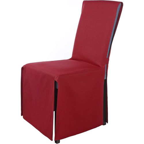 Housse De Chaise « Mila »/Bordeaux/Housse De Chaise Élastique Avec N?Ud/Housse De Chaise Extensible/Revêtement De Chaise Moderne