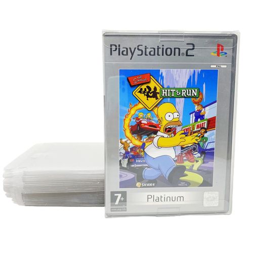 50 Protecteurs Pour Jeux Play Station 2 - Transparent 0,40 Mm