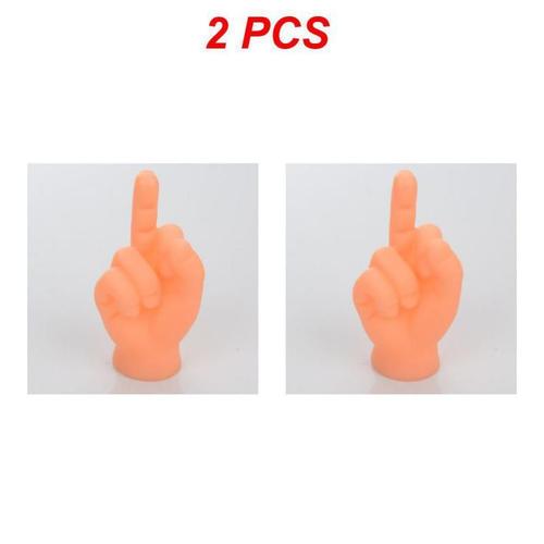 Marionnette À Main En Silicone Pour Taquiner Le Chat,Simulation De Petites Mains,Mini Mains Amusantes,Manchon De Doigt De Pied,Roman,Farce,Jouets De Doigt,6 Pièces - Type Style B 2pcs