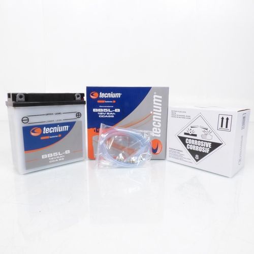 Batterie Tecnium Pour Scooter Peugeot 50 Buxy - Etrier Ajp 1994 À 1997 Yb5l-B / 12v 1.6ah Neuf