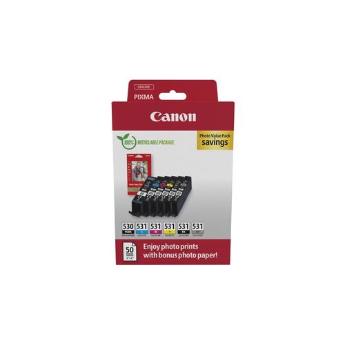 Cartouche d'encre CANON PGI-530PGBK /CLI-531 C/M/Y/BK/GY PVP