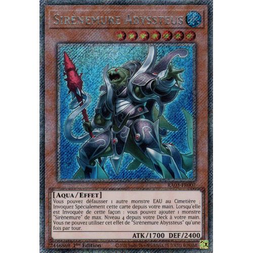 Yu Gi Oh Ra03 Fr007 Sirènemure Abyssteus Platinum Secret Rare