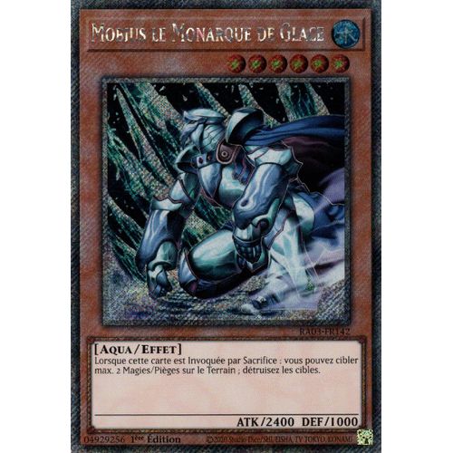Yu Gi Oh Ra03-Fr142 Mobius Le Monarque De Glace Platinum Secret Rare