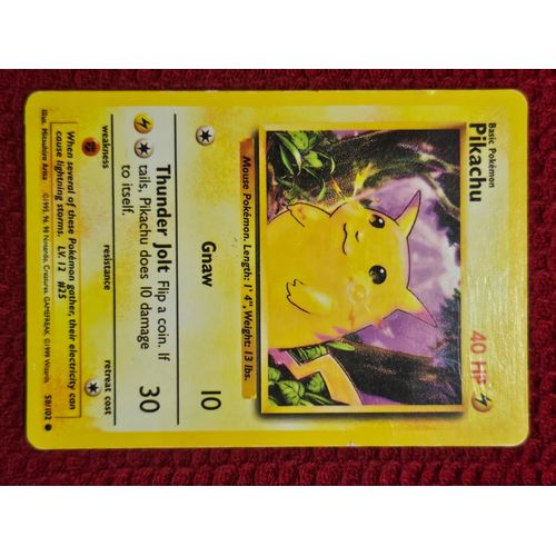 Carte Pikachu Première Génération De 1995