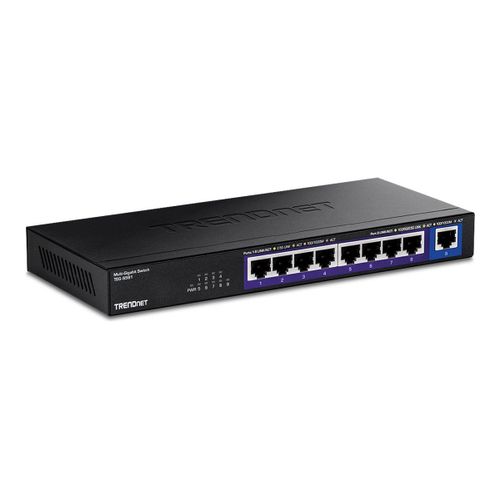 TRENDnet TEG S591 - Version v1.0R - commutateur - non géré - 8 x 100/1000/2.5G + 1 x 10 Gigabit Ethernet - fixation murale - Conformité TAA