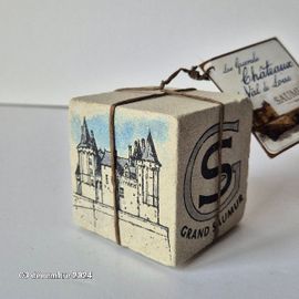 Château De Saumur En Aquarelle Sur Pierre De Tuffeau, Avec Certificat Numéroté