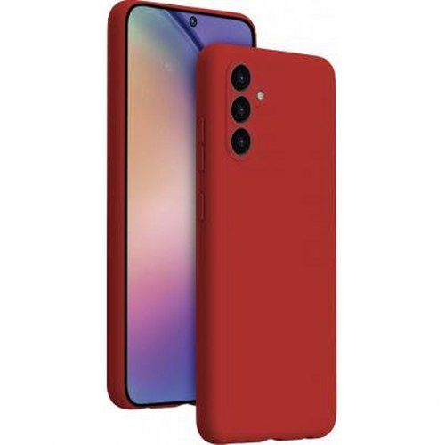 Coque Pour Samsung Galaxy A55 5g En Silicone Softtouch Antichocs Bigben Connected Rouge