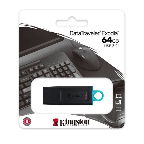 Clé USB 3.2 KINGSTON DataTraveler Exodia (64 Go Gb )