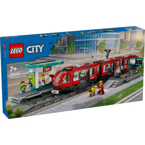 LEGO City - Le tramway et la station du centre-ville - 60423