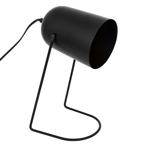 Lampe À Poser En Métal - H. 30 Cm - Noir