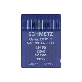 Aiguilles Pour Machine À Coudre Industrielle 134r/ 135x5 / Dpx5 - Dimension 90/14 - Schmetz Bleu