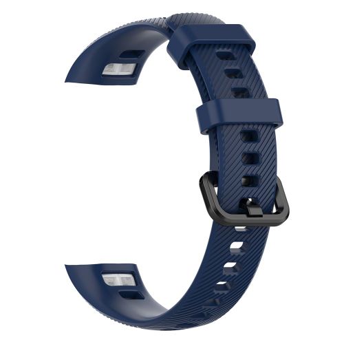 Bracelet De Montre En Silicone Pour Huawei Band 3,Band 3 Pro,Band 4 Pro,Du Bracelet,Bracelet De Mode Souple D'origine - Type Darkblue-For Huawei Band 3