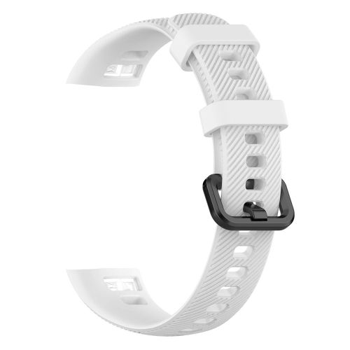 Bracelet De Montre En Silicone Pour Huawei Band 3,Band 3 Pro,Band 4 Pro,Du Bracelet,Bracelet De Mode Souple D'origine - Type White-For Huawei Band 3