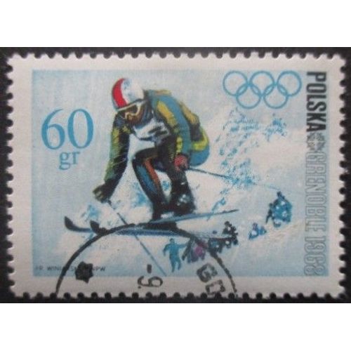 Pologne N°1671 Jeux Olympiques De Grenoble 1968 Oblitéré