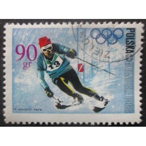 Pologne N°1672 Jeux Olympiques De Grenoble 1968 Oblitéré