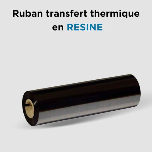 Ruban à transfert thermique compatible avec les imprimantes thermiques 110mmx74mL