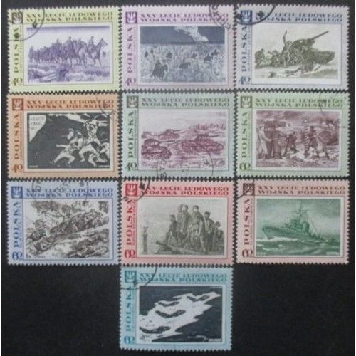 Pologne Série N°1722 Au 1731 Armée Populaire Oblitérés