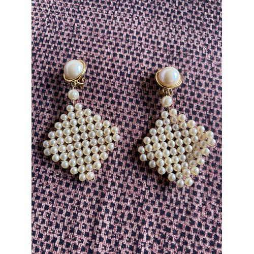Boucles D¿Oreilles Perles Vintage 