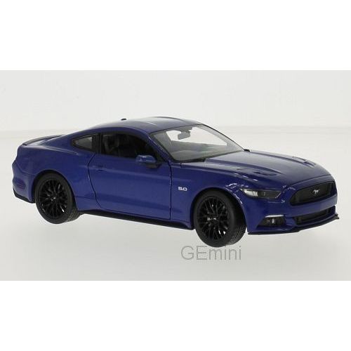 Ford Mustang Gt Bleu 2015 1/24 Welly-Welly