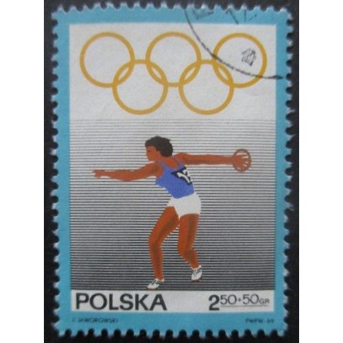 Pologne N°1762 Lancer Du Disque Oblitéré
