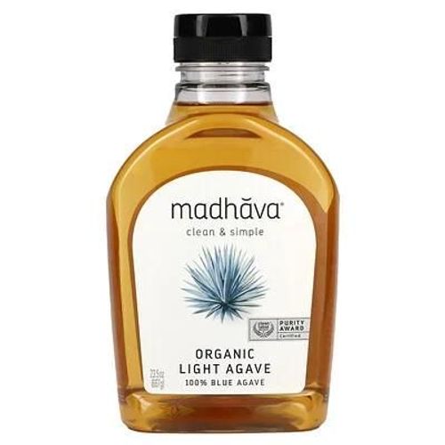 Madhava, Bio, Golden Light, Agave Bleu, Edulcorant À Faible Index Glycémique, 23.5 Oz (667 G)