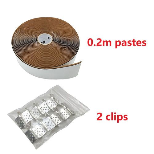 Colliers et pâtes isolantes pour film chauffant au sol,accessoires pour système de chauffage au sol - Type 2 clips 0.2m pastes