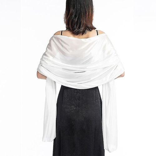 Châles Robes Soirée Wrap Mariage Satin Pure Color Cape Haussements D¿Épaules Boleros