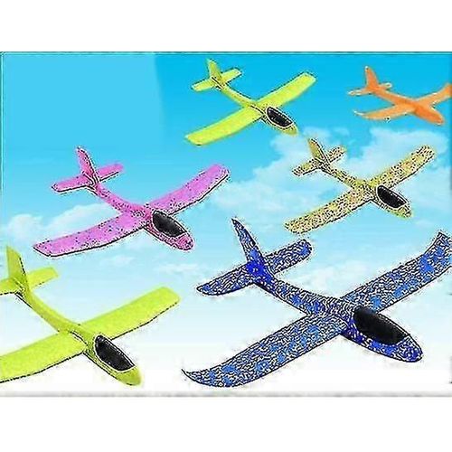 Lancer À La Main Avion Mousse Planeur Couleur Mousse Avion Modèle Jouet 3 Pièces Couleur Aléatoire