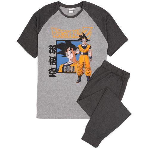 Dragon Ball Z Homme Manches Courtes Jambes Pyjama Set Gris Goku