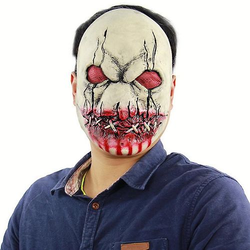 Zombie Red Eyed Latex Mask Adultes Carnavals Cosplay Accessoires