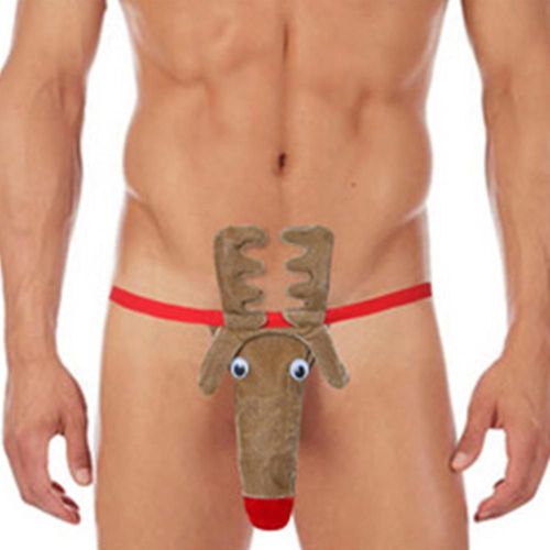 Noël Hommes Lingerie Jock Straps Elk Shaped Strappy Sexy Underwear