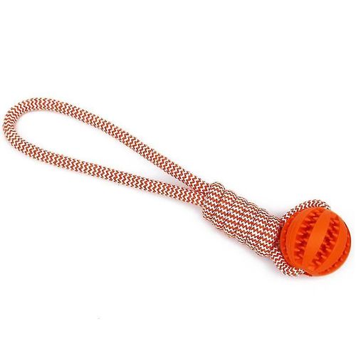 Cotton Rope Leaking Ball Molar Teeth Chewing Dog Toy