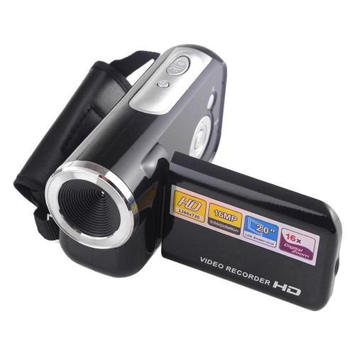 Caméscope Numérique HD 1280x720P Zoom 16X Écran LCD 2 Pouces 16MP YONIS