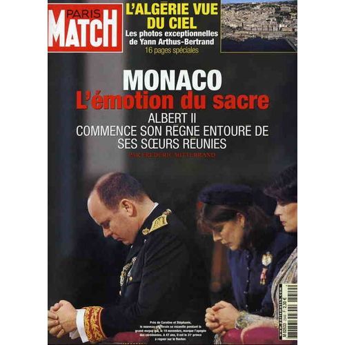 Paris Match N° 2949 : Monaco L'emotion Du Sacre