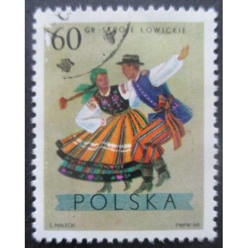 Pologne N°1802 Costume Régional Oblitéré
