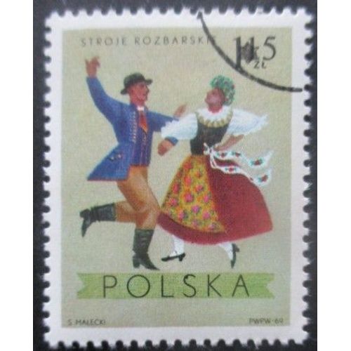 Pologne N°1803 Costume Régional Oblitéré