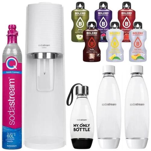 SodaStream Terra White saturateur + 3 bouteilles + Bolero