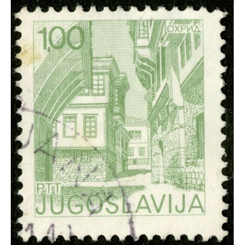 Timbre Oblitéré Jugoslavija, Oxpid, Ptt, 1.00