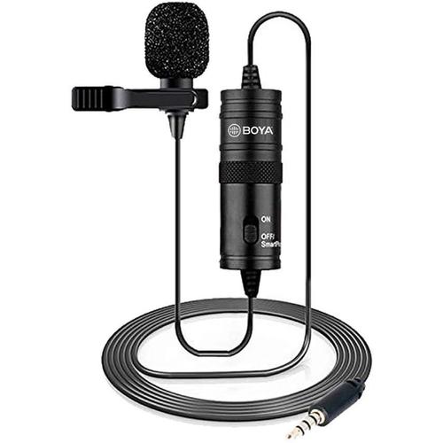 Microphone Lavalier De 19 Pieds Pour Canon Iphone Podcast, Micro D'Enregistrement À Omnidirectionnel Pour Nikon Sony Iphone 8 8 Plus 7 6 Dslr Caméscope Enregistreur Audio Youtube Interview Vidéo