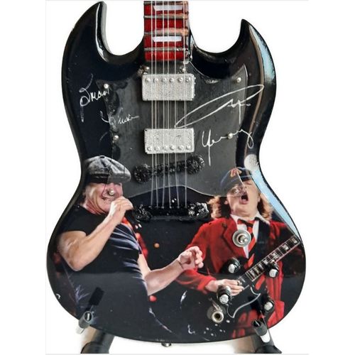 Guitare Miniature Ac Dc Angus Et Brian