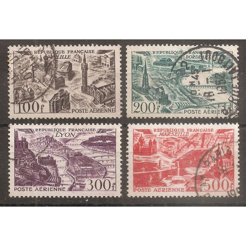 Pa 24 À 27 (1949) Série Poste Aérienne Oblitérées (Cote 21,5e) (9749)