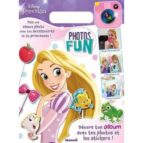 Disney Princesses Photos Fun Raiponce - Avec Un Album Photos, Des Stickers Et Des Accessoires