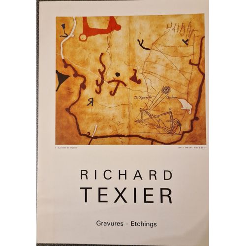 Richard Texier Gravures -Etchings Galerie D'art Contemporain Le Navire Brest 1993