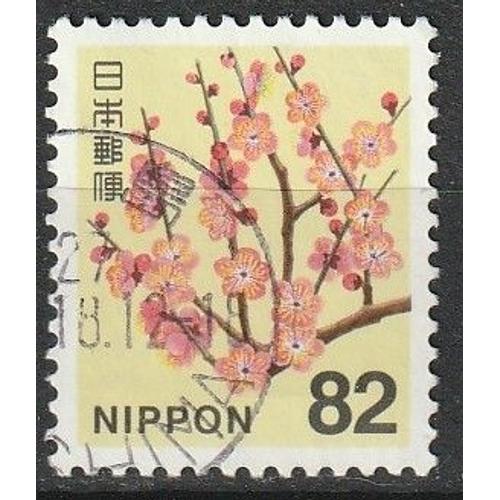 Timbre Oblitéré Japon 2014. La Nature Au Japon, Fleur D'abricot N° 6495