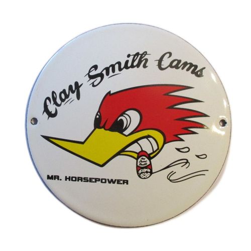 Mini Plaque Emaillée Clay Smith Cams Ronde 12cm Tole Email